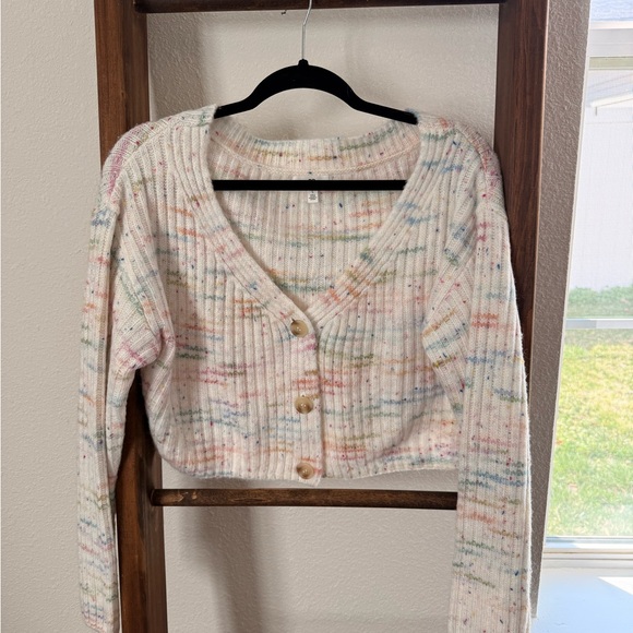 bp Sweaters - BP Multicolor Button-Up Cardigan